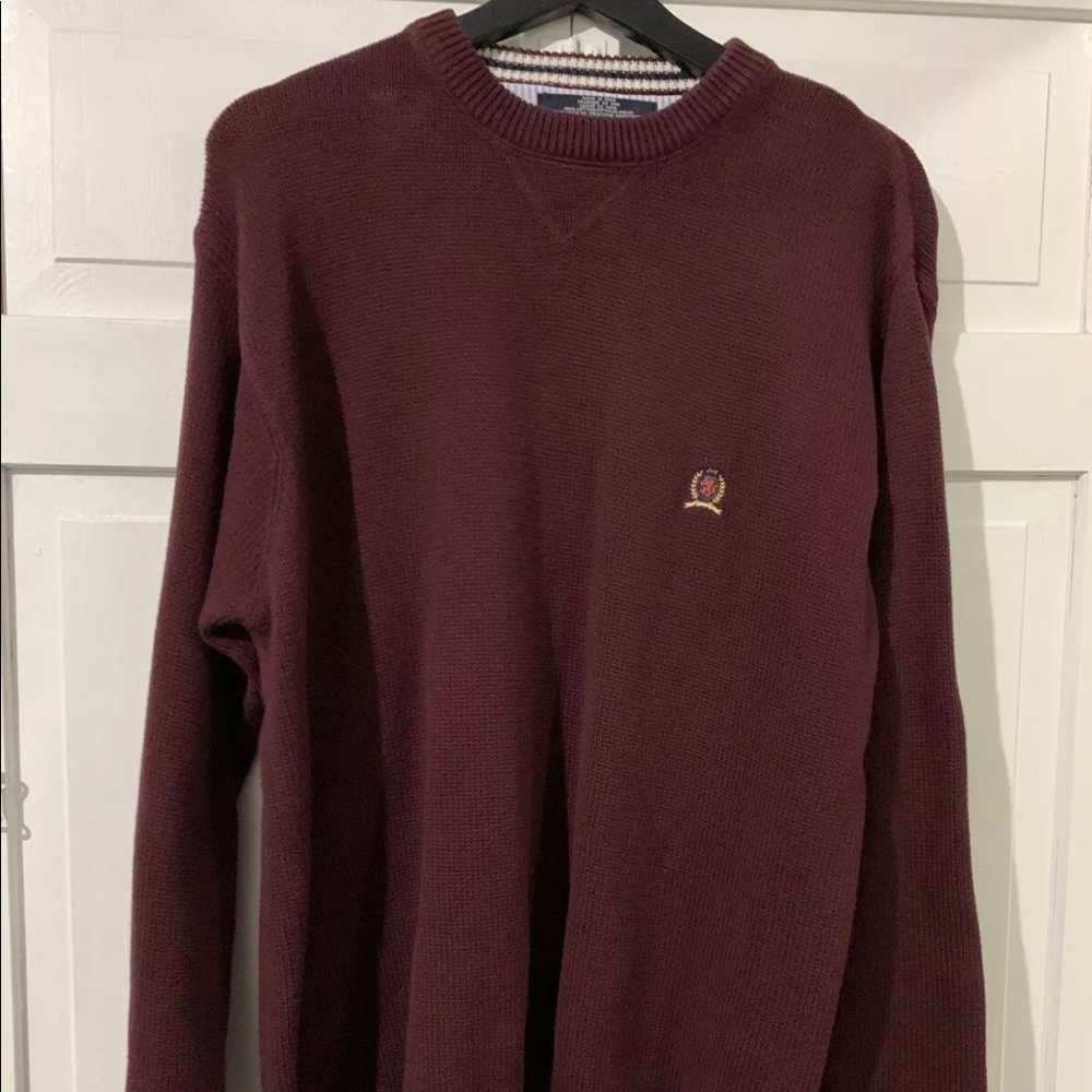Vintage  90s Tommy Hilfiger Navy Blue Knit Sweater